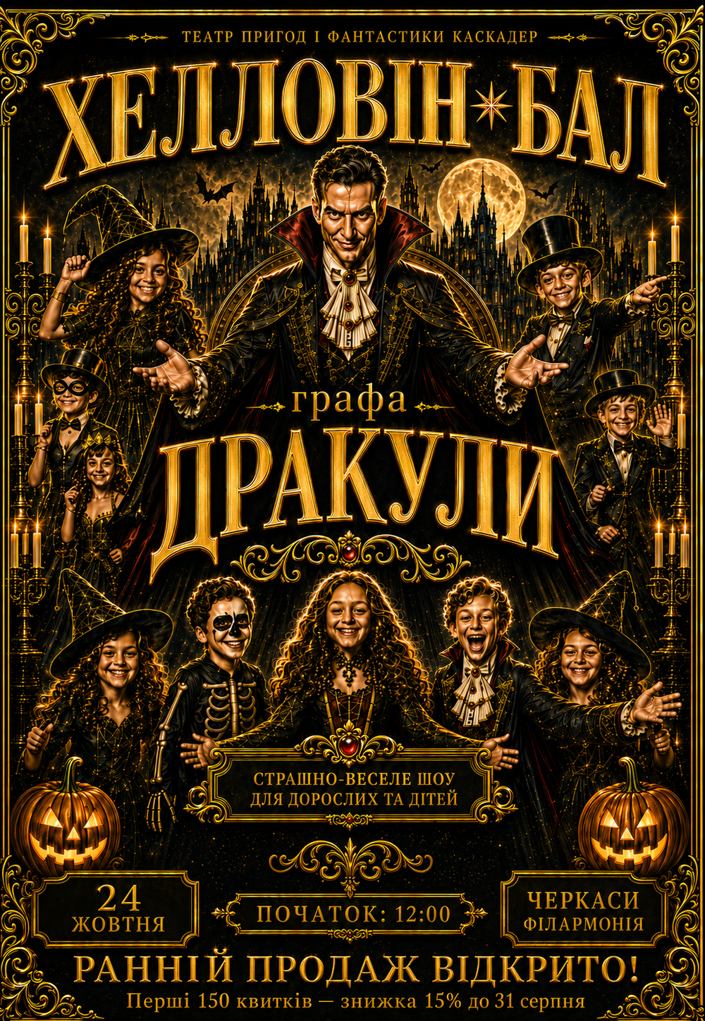 Шоу-вистава «Хелловін-бал графа Дракули»