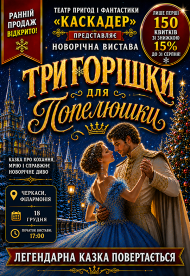 Новорічна музична вистава «Три горішки для Попелюшки»